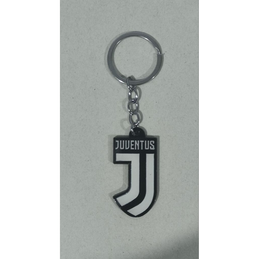 Gantungan kunci metal club bola JUVENTUS