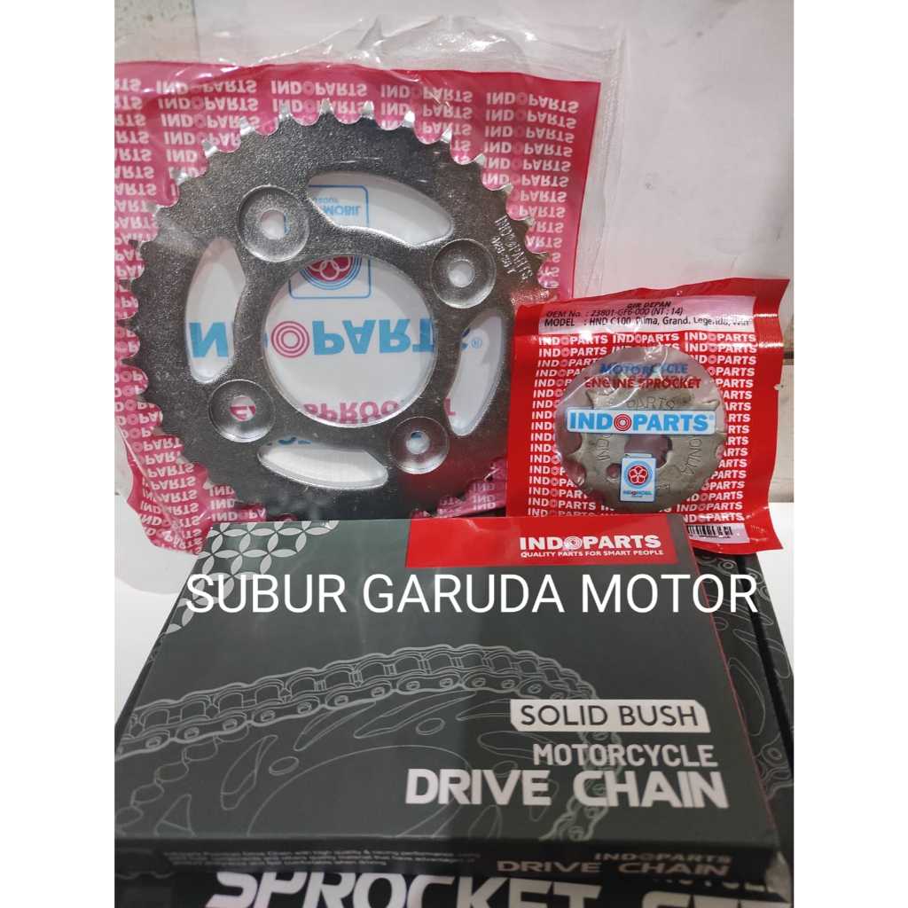 GEAR SET INDOPARTS SUPRA FIT NEW 36 REVO LAMA 100 SUPRA X 125 BLADE REVO ABSOLUTE FIT MERK INDOPART 