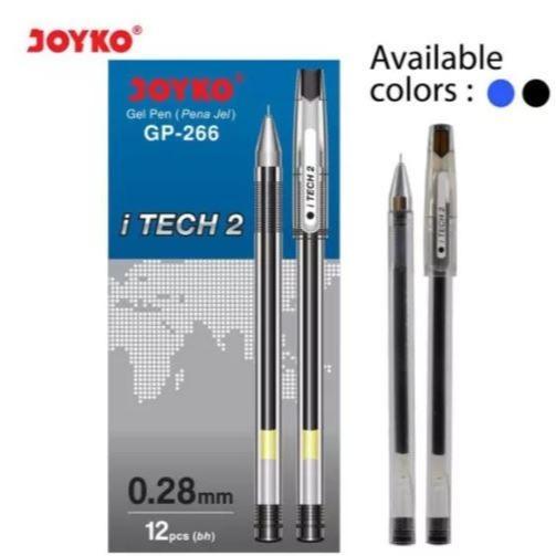 

Gel Pen Pulpen Joyko GP-266 iTech 2 0.28 mm - Hitam 1 Pack / 12Pcs