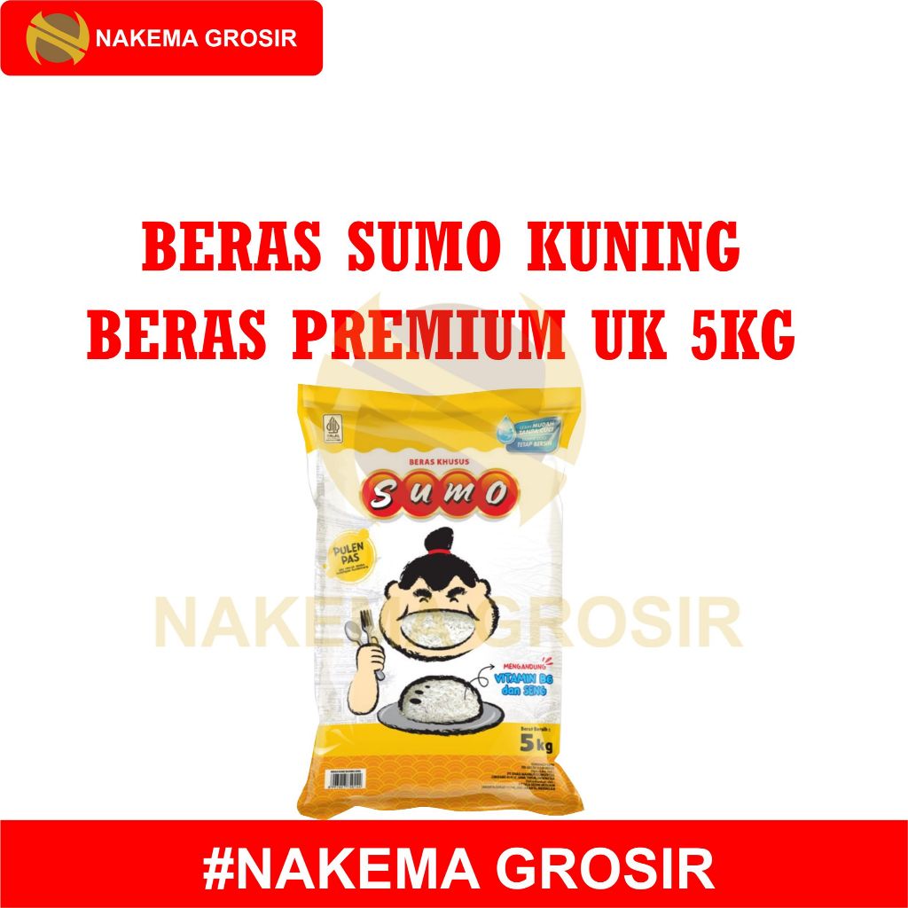 

BERAS SUMO KUNING UK 5 KG - BERAS PREMIUM MURAH #NAKEMA GROSIR