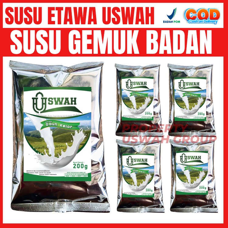 

Susu Etawa Uswah Kelor 1KG – Penambah Nafsu Makan Alami dan Sehat - Menambah Nafsu Makan Anak Dewasa - Minuman Sehat Penambah Nafsu Makan - Susu Kelor Herbal Nafsu Makan Aman - Susu Penggugah Nafsu Makan Anak & Lansia