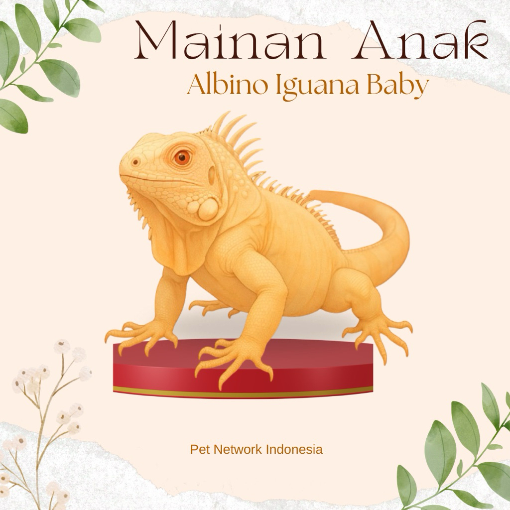 MURAH MAINAN ANAK IGUANA ALBINO BABY