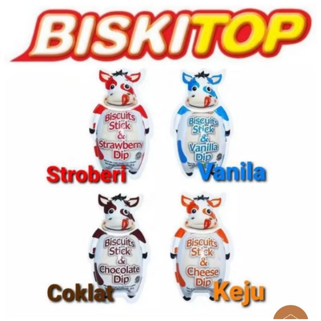 

TERMURAH | BISKITOP Dippin Sapi ecer 28gr /karton isi 30pcs