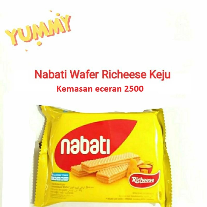 

Nabati Wafer richeese keju single pack | eceran 2500