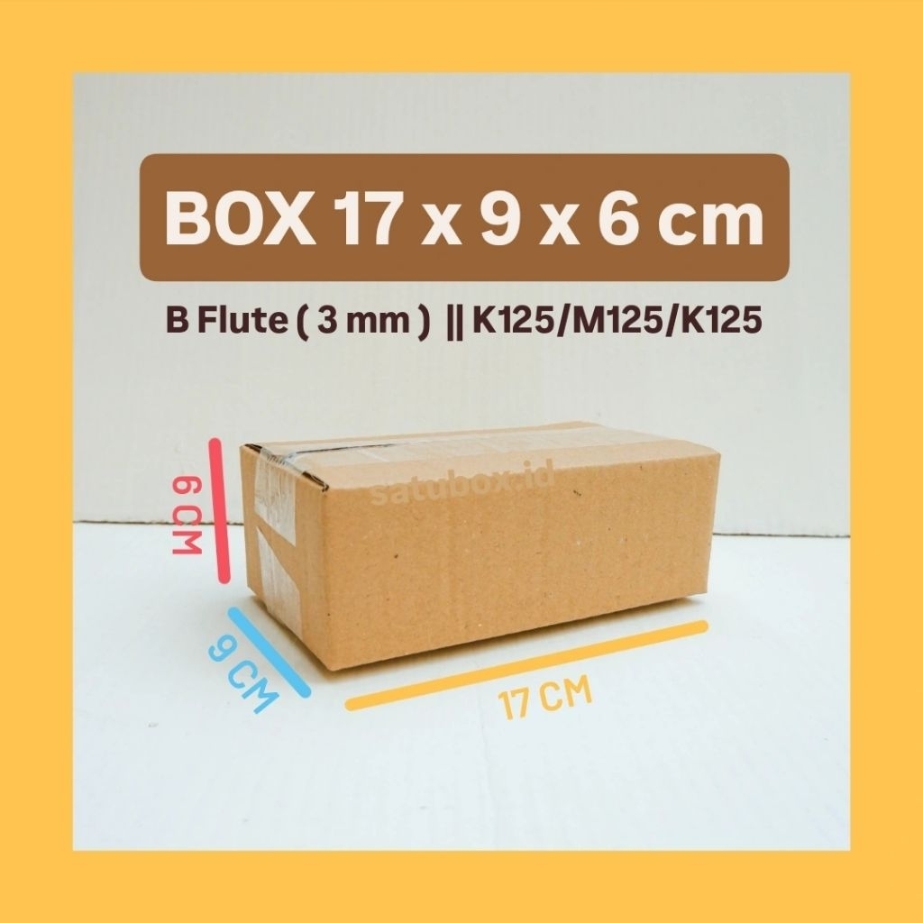 

kardus karton box polos uk. 17x9x6 cm, single wall tebal 3mm