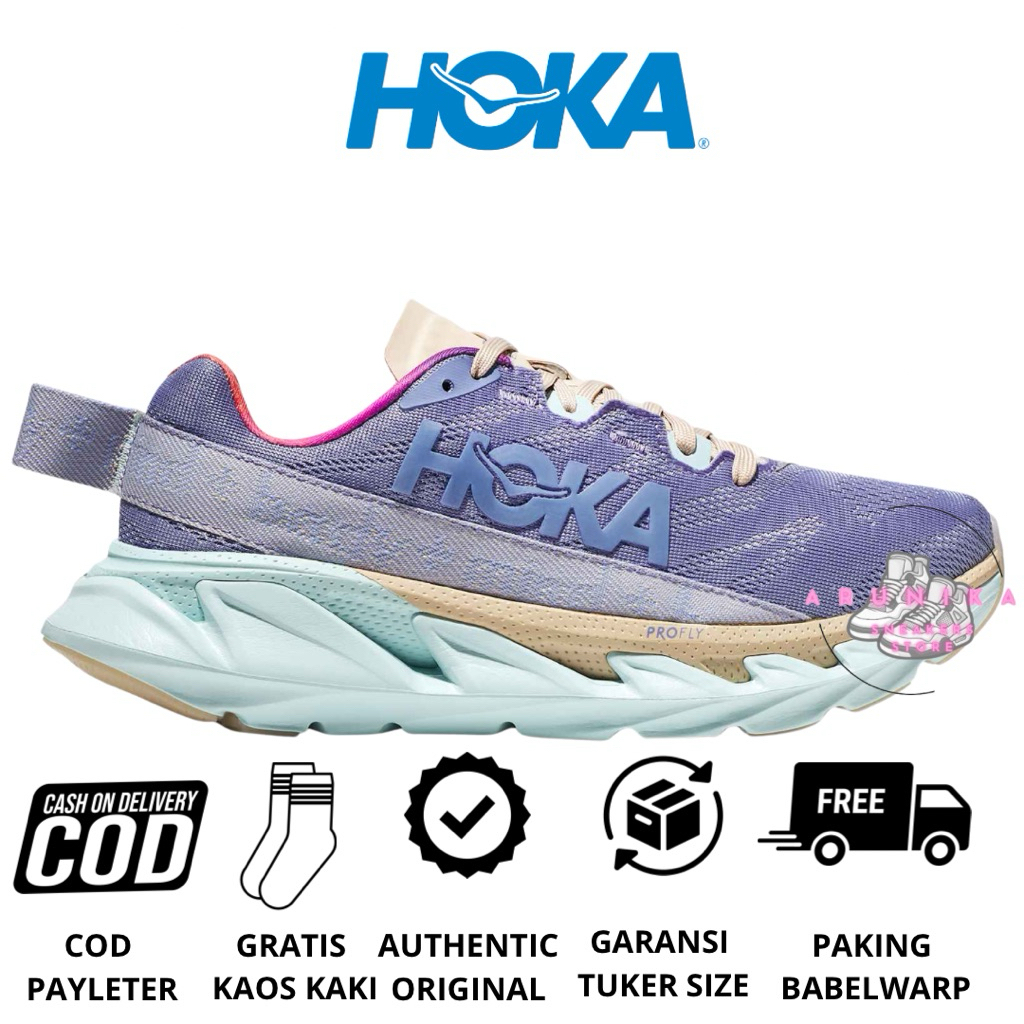 Sepatu Running Wanita Hoka Original Hoka Elevon 2 Mental Health Purple