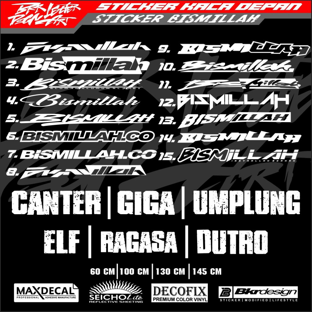 STICKER KACA TRUK MBOIS