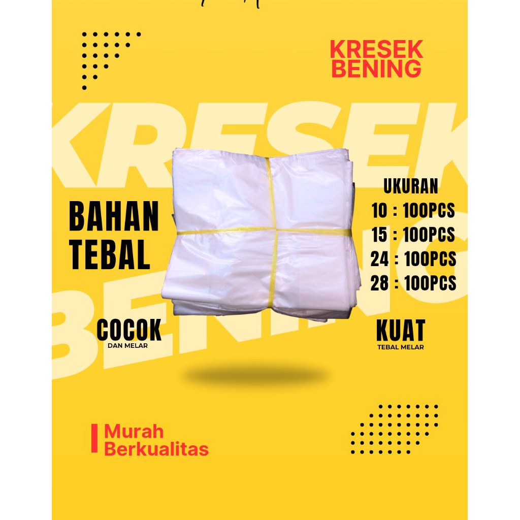 KANTONG PLASTIK KRESEK PLASTIK POLOS MURAH BERKUALITAS