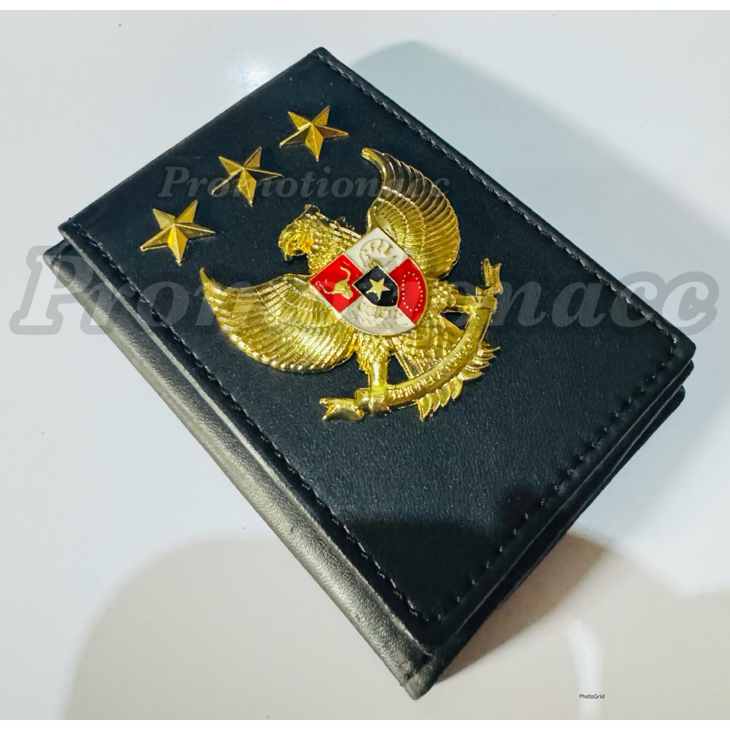 

Dompet Kartu / Dompet ID Card Name Tag GARUDA PANCASILA Bintang 3 Kulit PREMIUM 100% ORIGINAL