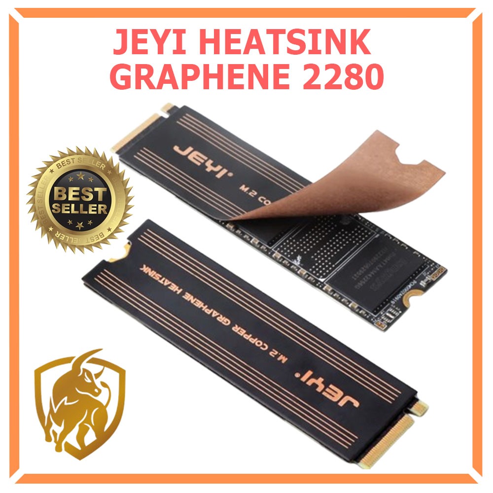 JEYI HEATSINK SSD M.2 NVME M2 SATA 2230 2242 2280 COOLING PENDINGIN LAPTOP COOLER GRAPHENE COPPER