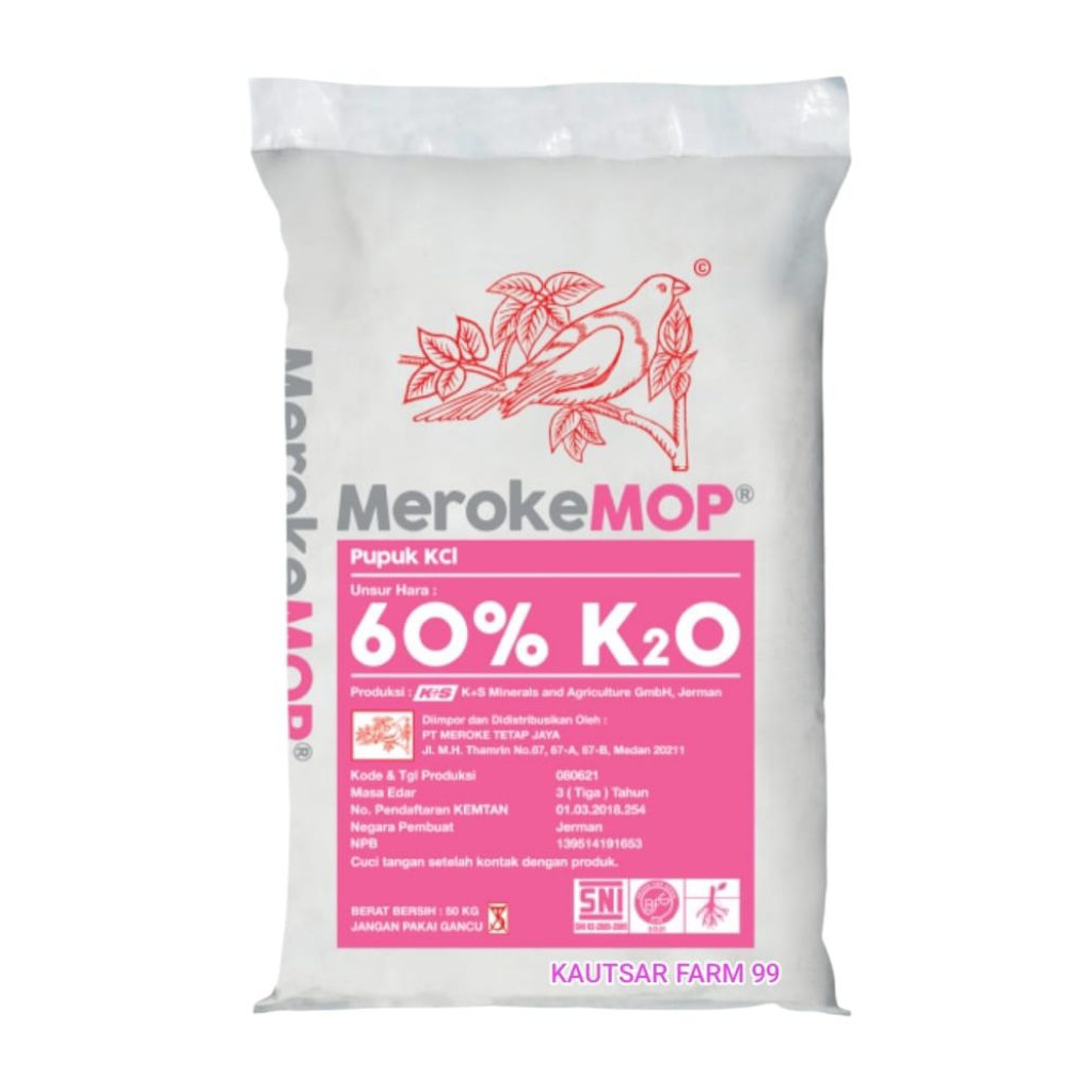 Pupuk Meroke MOP 50Kg