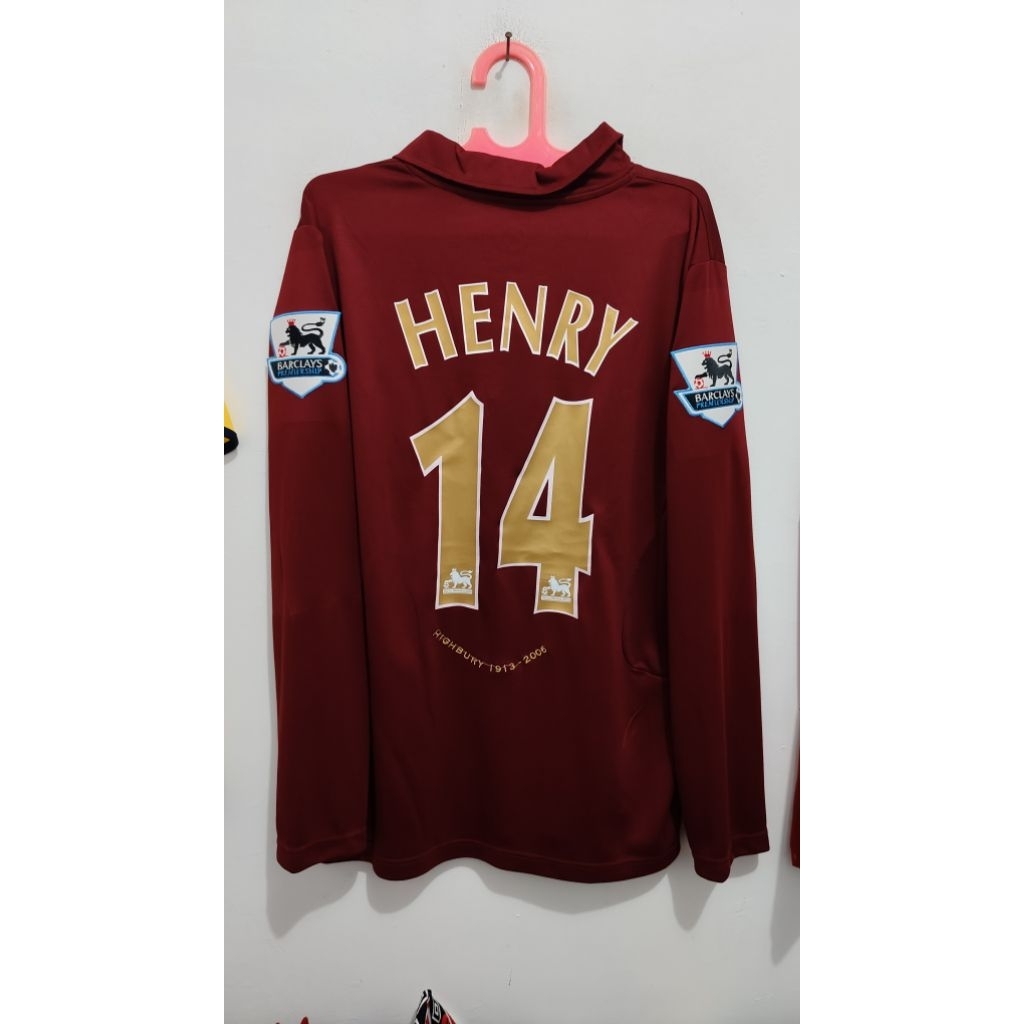 jersey Retro Arsenal henry Highbury size MLXL