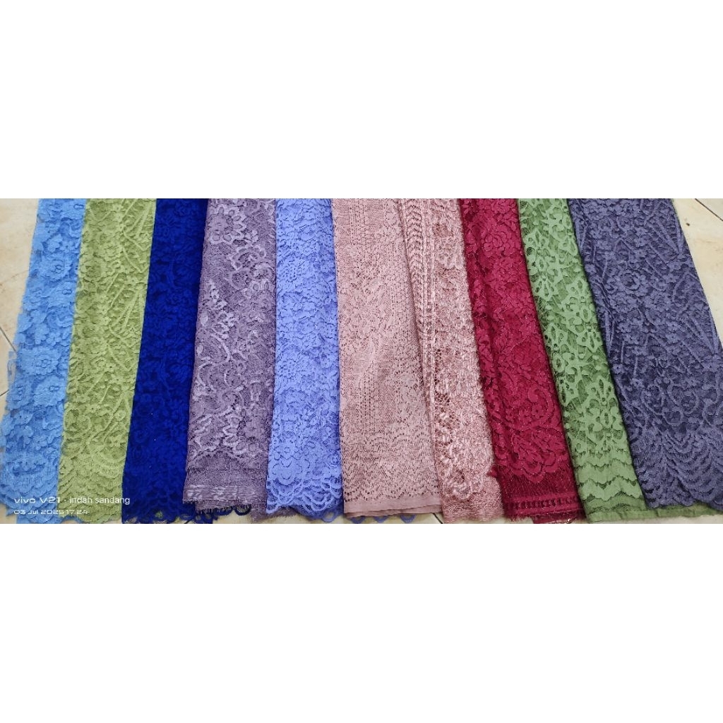 brokat semi Prancis/brokat tulang/brokat jepang