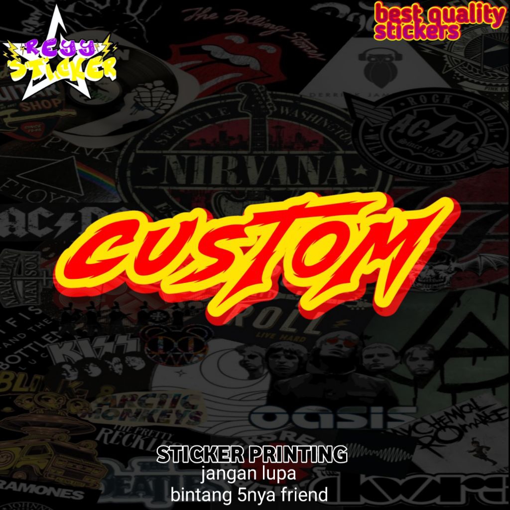 

STICKER PRINTING CUSTOM BISA REQUEST EDITAN SENDIRI