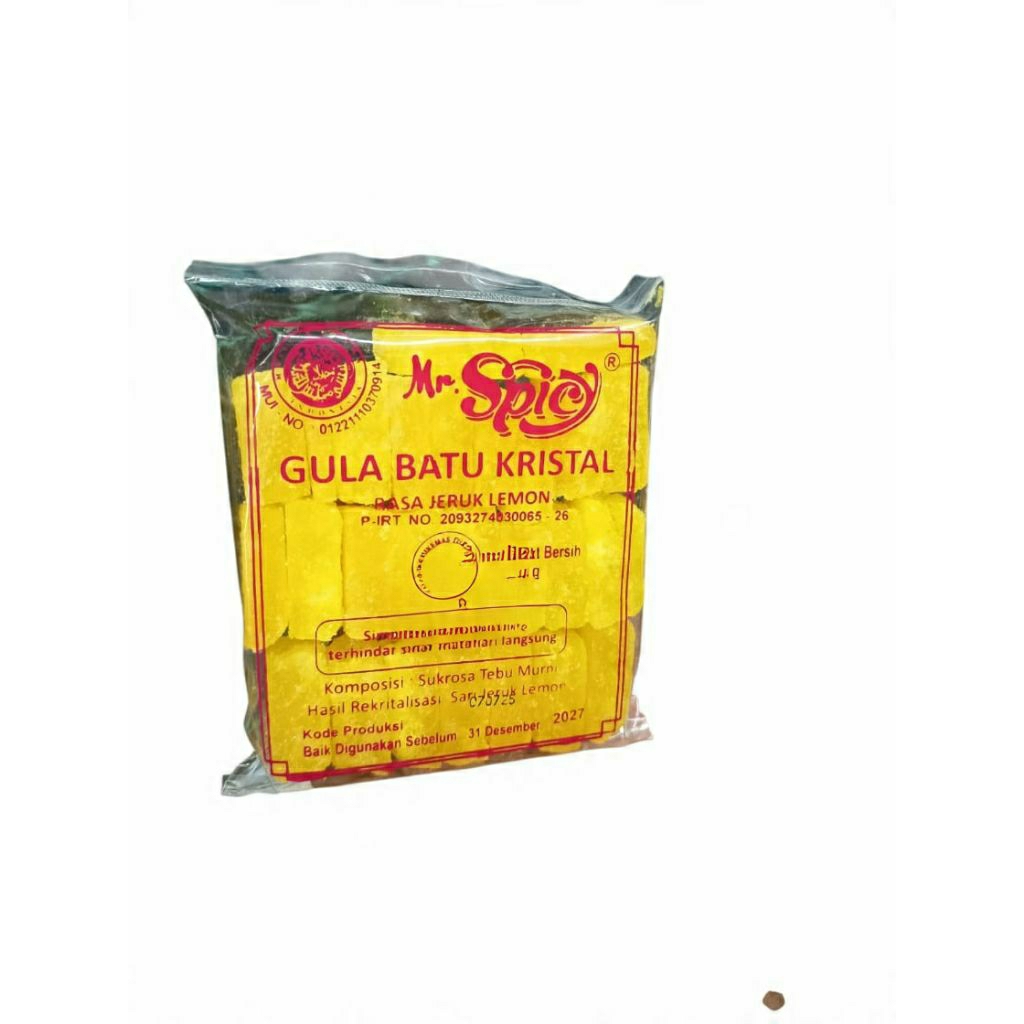 

Gula Batu Kristal Mr.Spicy jeruk lemon 250gr