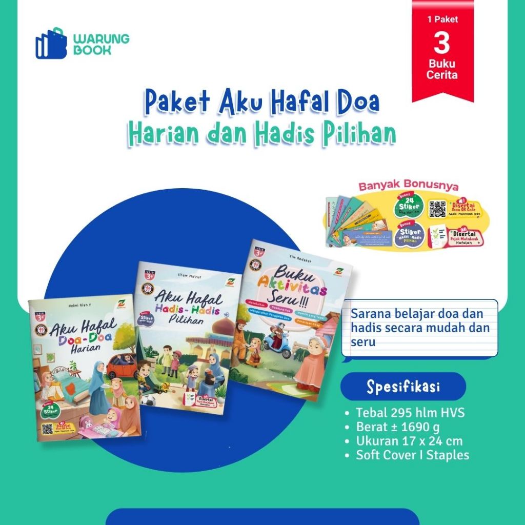 buku doa doa Paket Aku Hafal Doa Sehari hari harian dan hadis anak lengkap Ziyadbooks Official