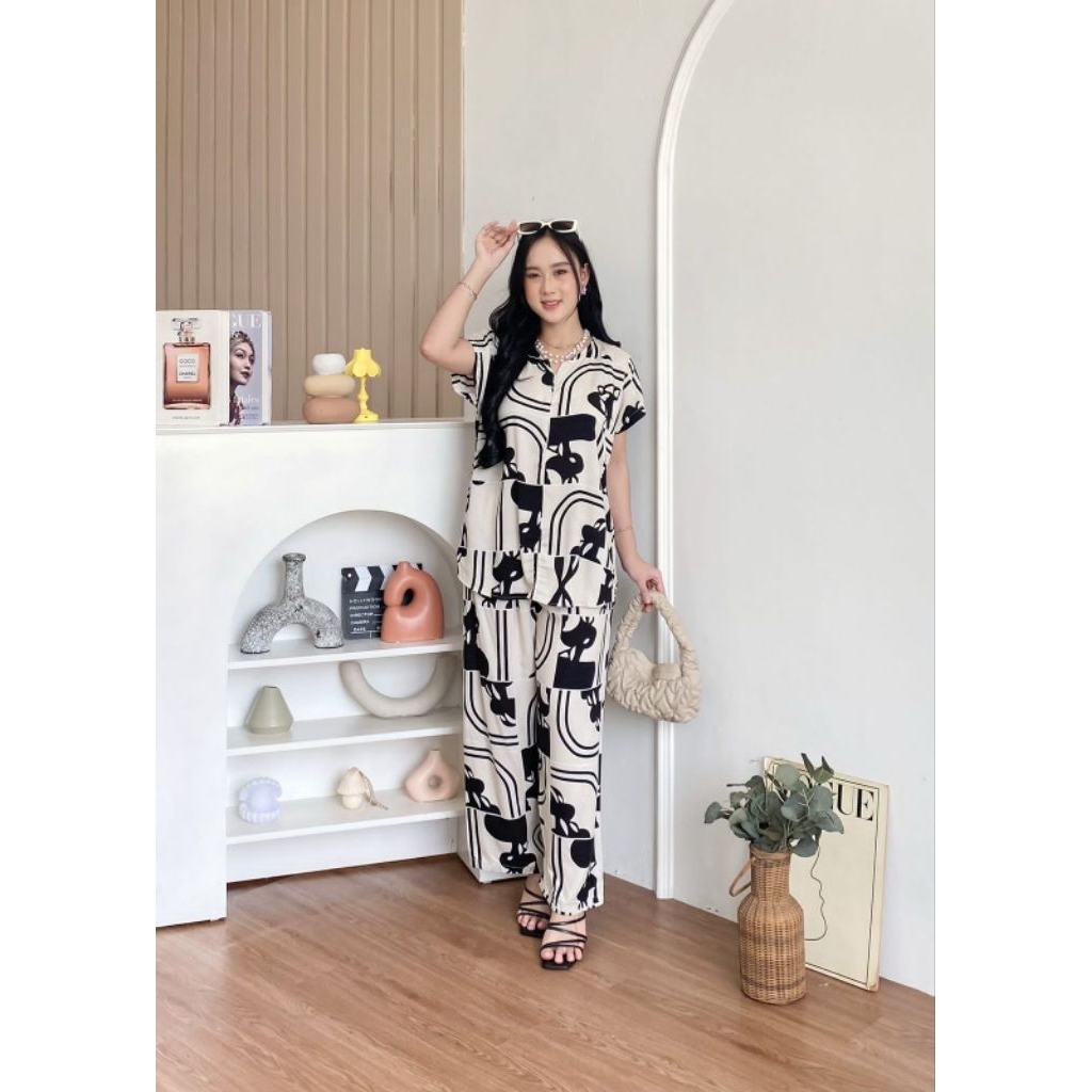 Aisha set Panjang hd / set rayon panjang / setcel / one set lengan pendek