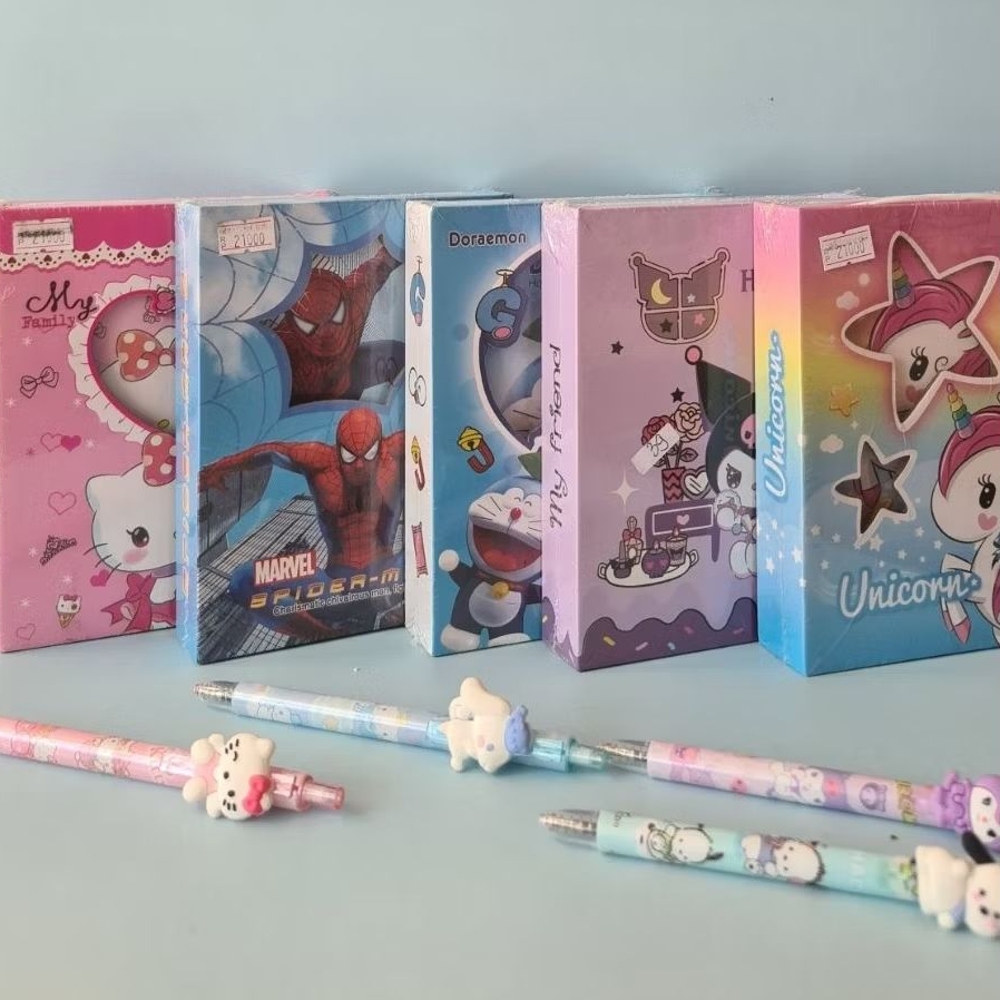 

Buku Diary Kunci Motif Karakter Lucu – Hello Kitty, Spiderman, Doraemon, Unicorn, dll