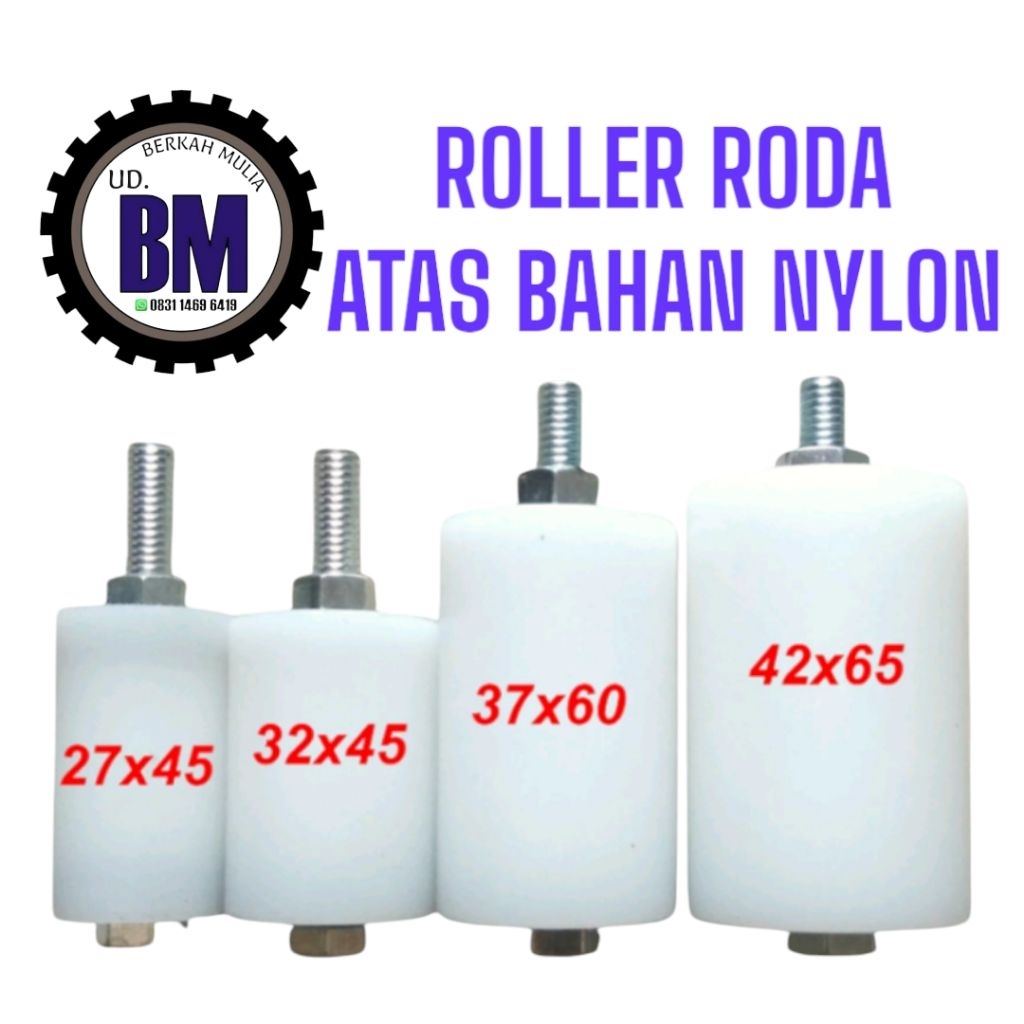 RODA ATAS NILON|ROLLER NILON|RODA SLIDING PINTU PAGAR|RODA TEFLON PINTU DORONG | RODA PINTU SLEDING 
