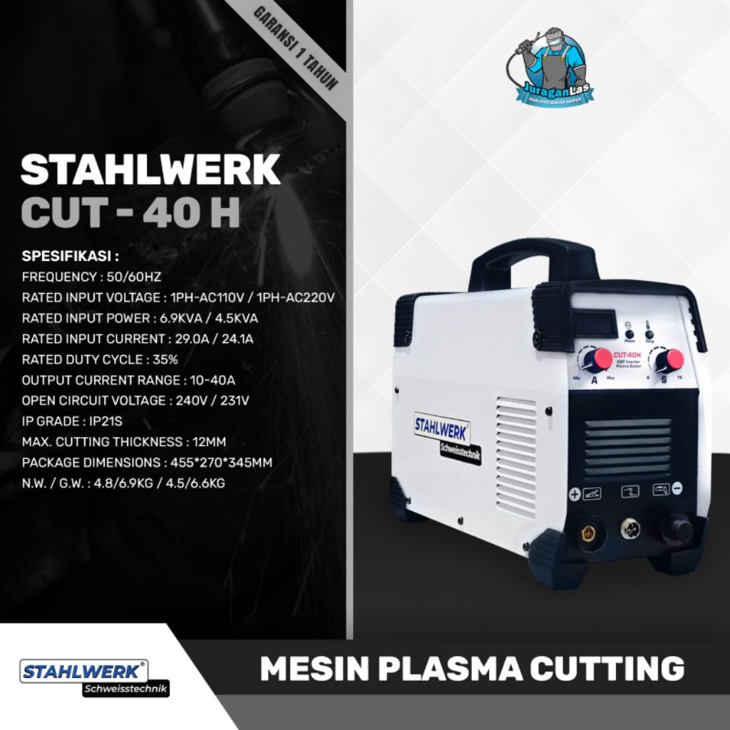 STAHLWERK CUT-40H Mesin Plasma Cutting 40A