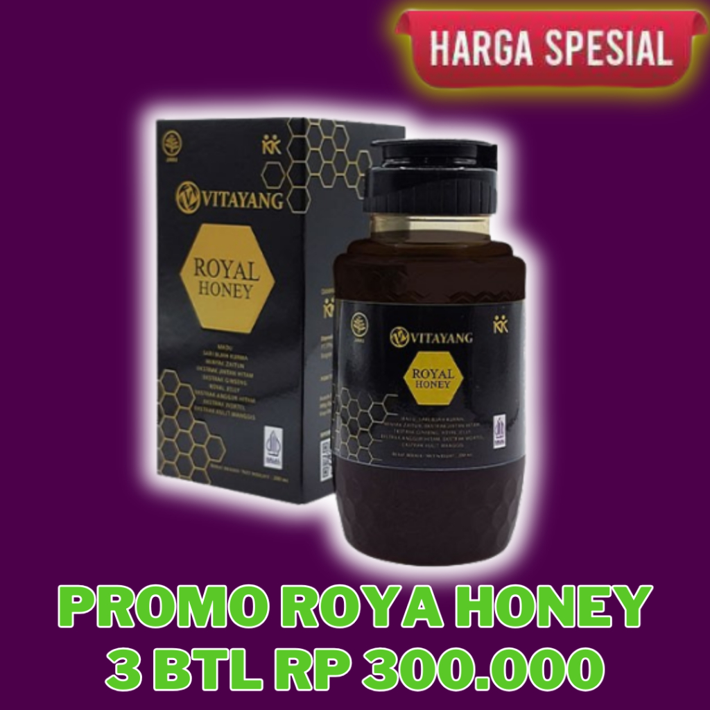 

Vitayang Royal Honey - Pilihan Madu Sehat Masa Kini Dengan Isi Herbal Premium KK Indonesia