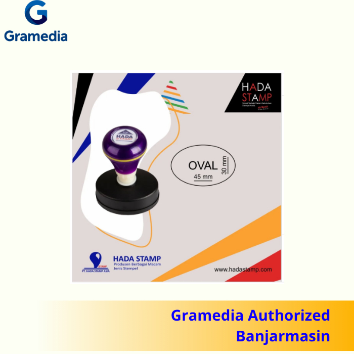 

Hada - Gramedia Banjarmasin - STEMPEL WARNA FLASH OVAL