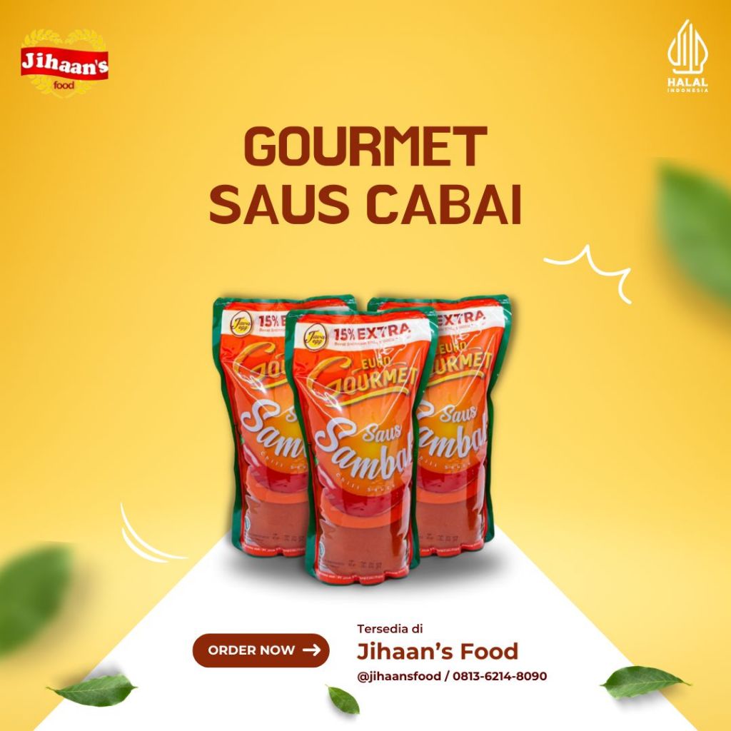 

Euro Gourmet Saus Sambal 1 kg - Jihaan's Food Medan