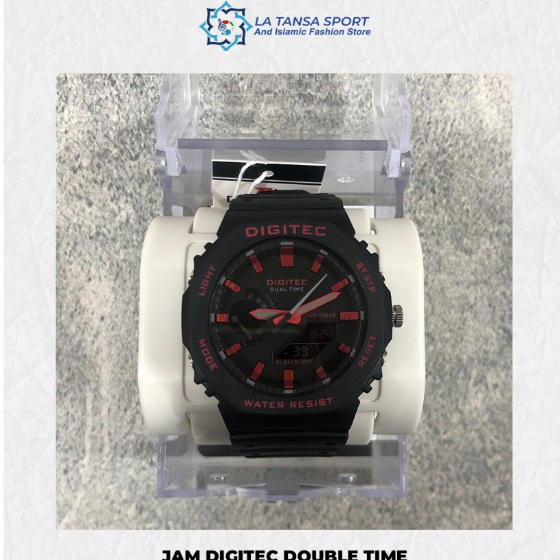 Jam Tangan Digitec Double Time Original – Dual Time Pria Wanita Sporty