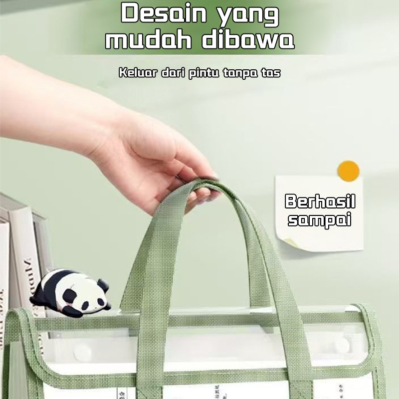 

【COD】Tas Dokumen Transparan A4/Folio - 13 Sekat Map File Organizer Kantor/Sekolah