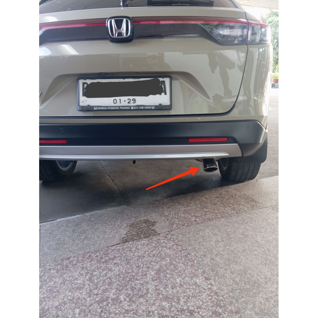 Muffler buntut knalpot mobil HR-V 2022-2025 besi stainless