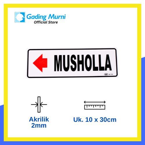 

GM LABEL MUSHOLLA KIRI LB-104 BESAR