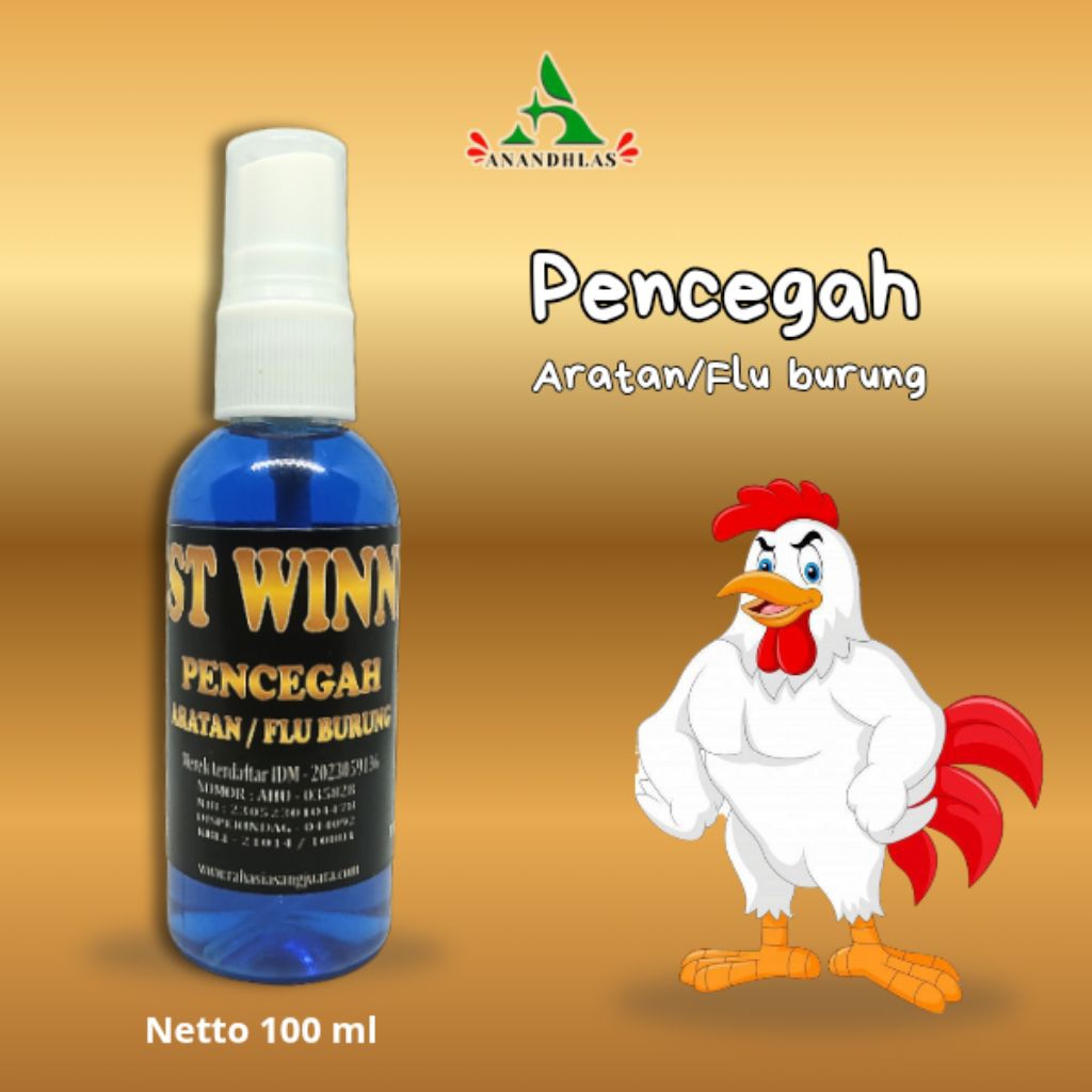 Pencegah Aratan / Flu Burung Ayam Spray 100ml Obat Ayam Sakit Menular Aratan