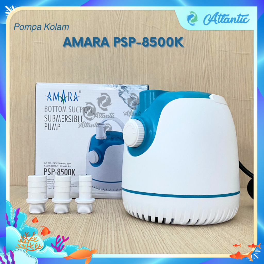 Amara PSP-8500K Pompa Sirkulasi Pompa Celup Kolam 5000lph 85 Watt Pompa Kuras Kolam Aquarium