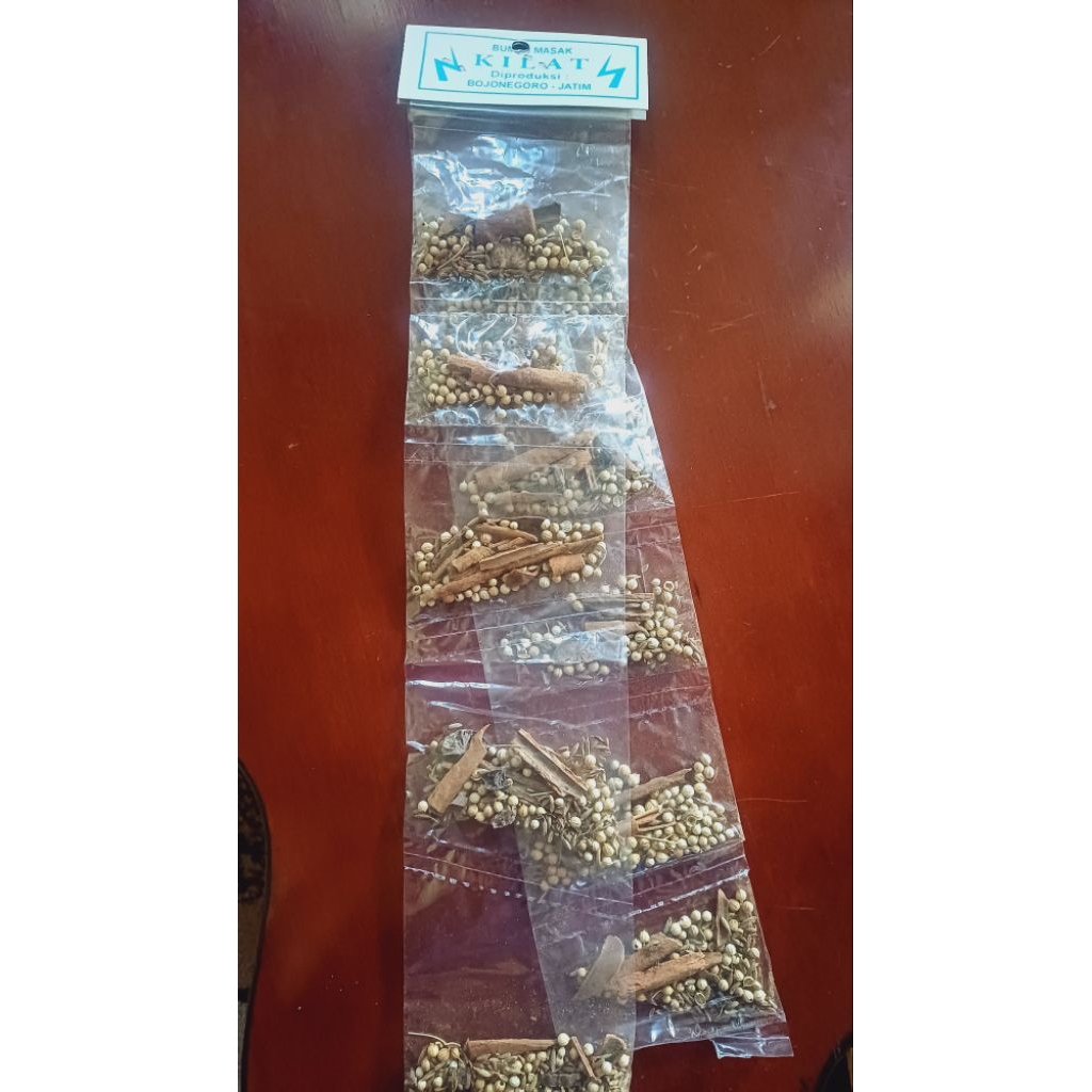 

bumbu rempah 1 renceng isi 10 pcs