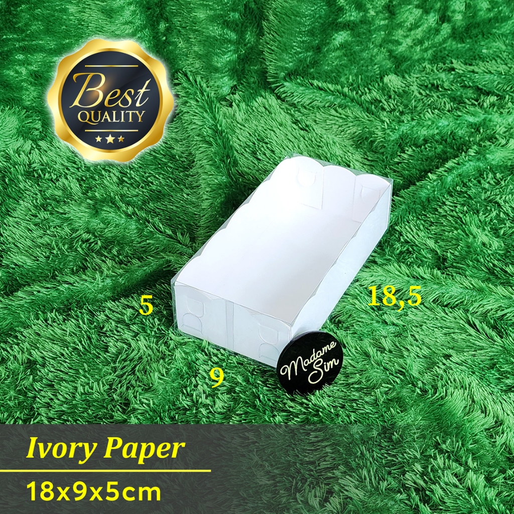 

BOX MIKA PUTIH - KOTAK SNACK - DUS BRONIS 18x9x5 (ISI : 10 PCS)