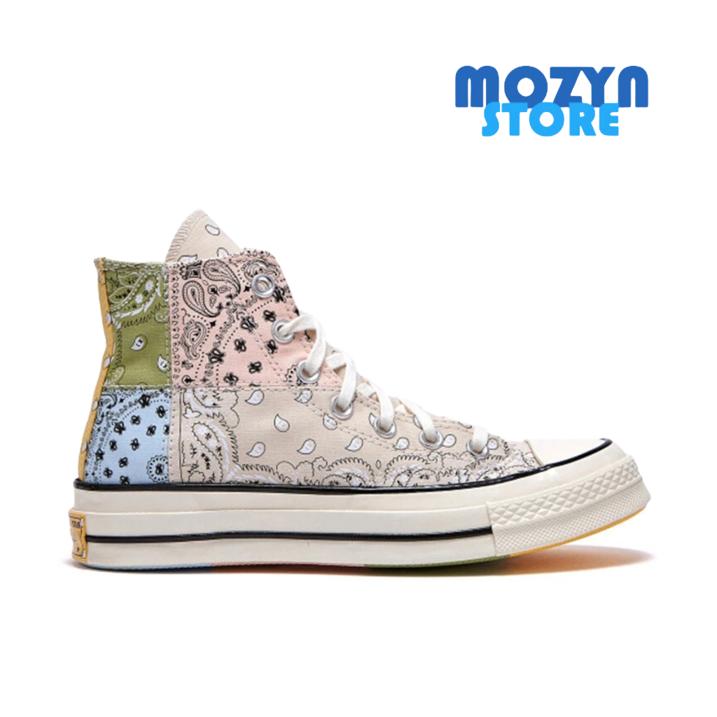 Sepatu Converse Chuck Taylor 70s x Offspring Paisley High Beige