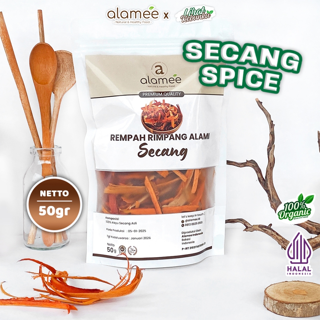 

ALAMEE Kayu Secang Asli Serut Sappan Wood Rempah Rimpang Organik Alami LIHAT KEBUNKU