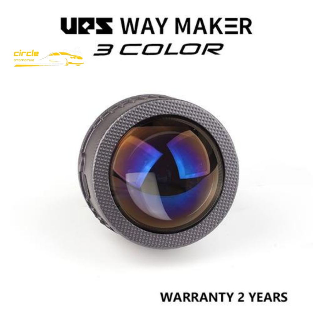 FOGLAMP BILED MERK UPS WAY MAKER F55 3 WARNA DEVIL RGB CAR