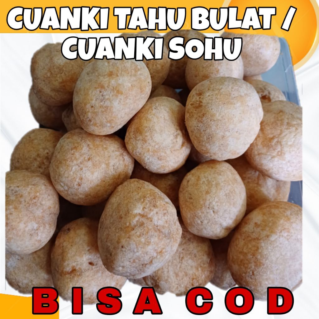 

CUANKI TAHU BULAT / CUANKI SERBA GOCENG / CUANKI SOHU BULAT KERING ANEKA TOPING SEBLAK