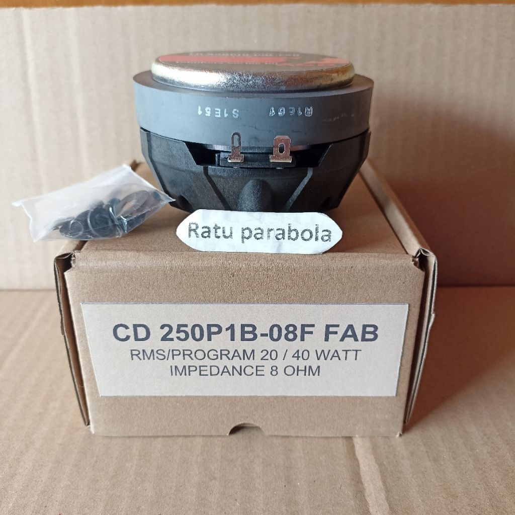 compression driver acr CD 250P1B 08F FAB Tweeter acr fabulous
