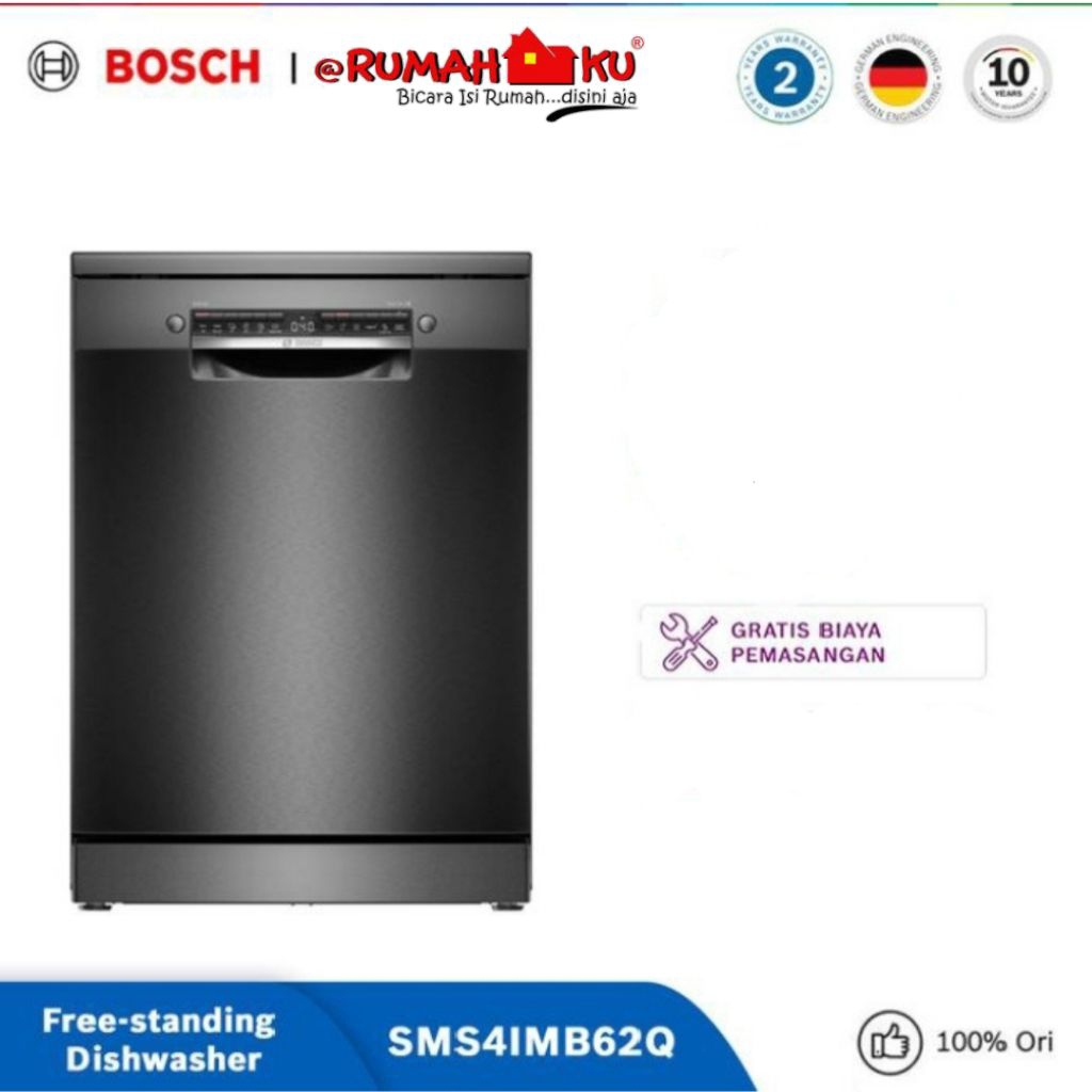 Bosch SMS4IMB62Q Seri 4 Freestanding Dishwasher