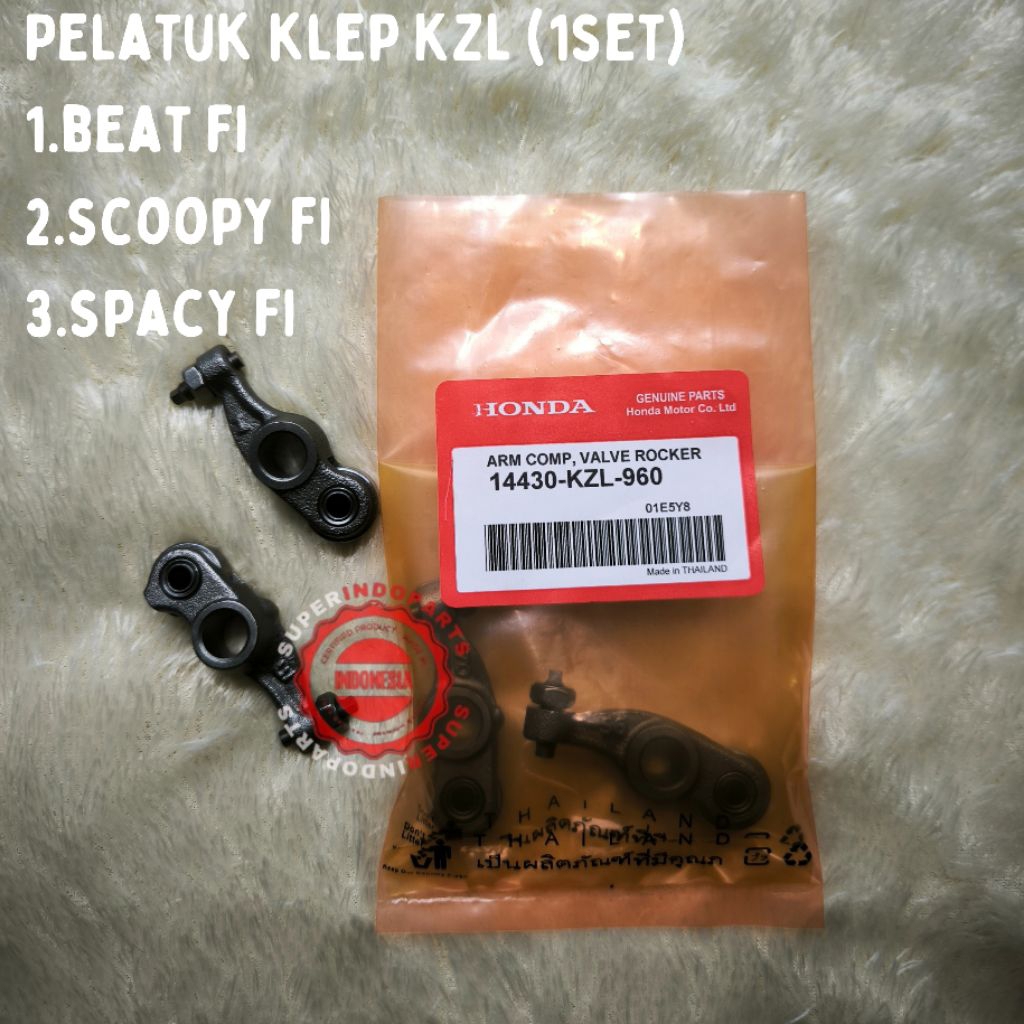 [ORIGINAL THAILAND] PELATUK KLEP KZL (1SET) HONDA BEAT FI SCOOPY FI SPACY FI PLATUK KLEP KZL