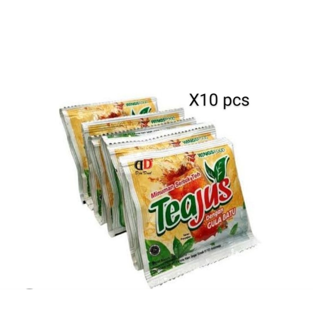 

teh jus gula batu minuman serbuk 10 pcs dalam 1 renceng