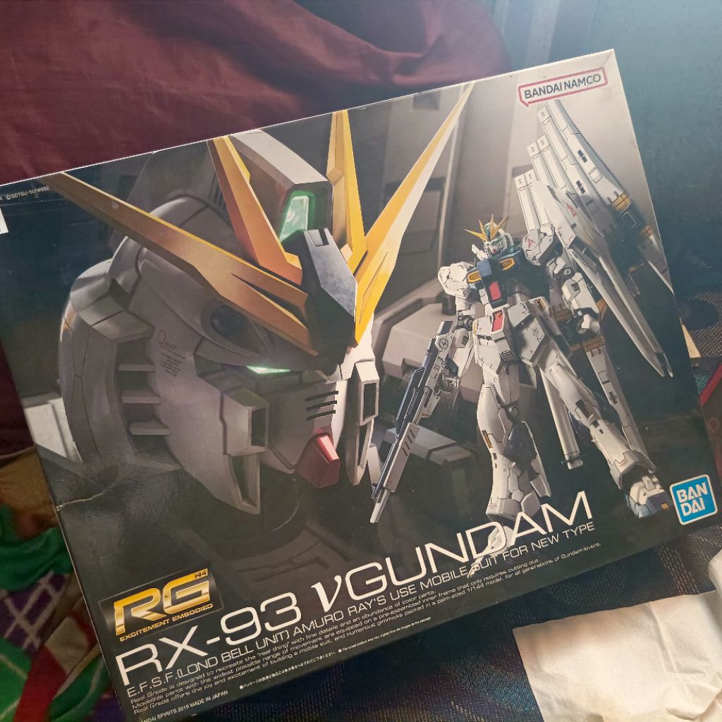 Box Art RG 1/144 Real Grade RX 93 V Nu Gundam Bandai