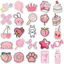

daily dose of pink food | sticker journal | Aesthetic sticker PER PCS
