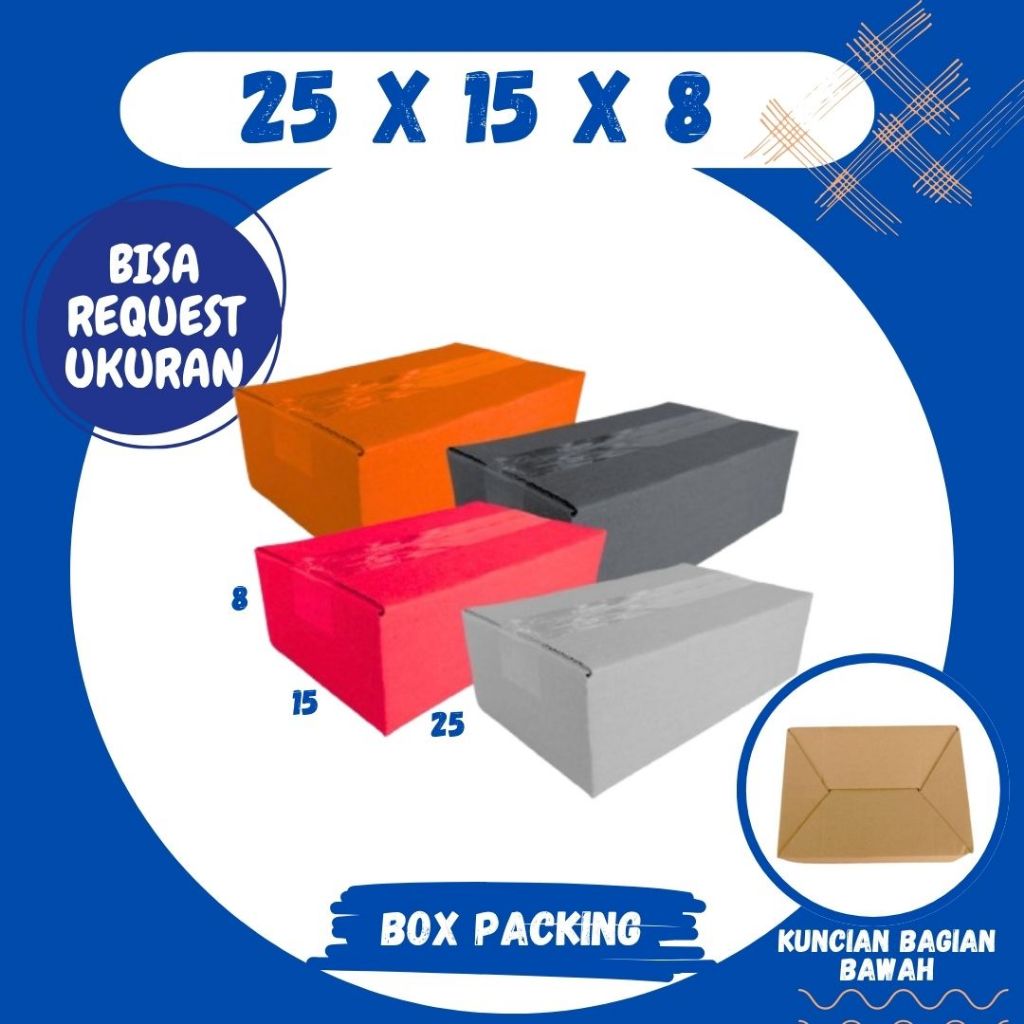 

Box 25x15x8 A0 / Kardus 25x15x8 A0 Packing Karton / Dus 25x15x8 A0 Kotak Botol Kemasan Malang Grosir