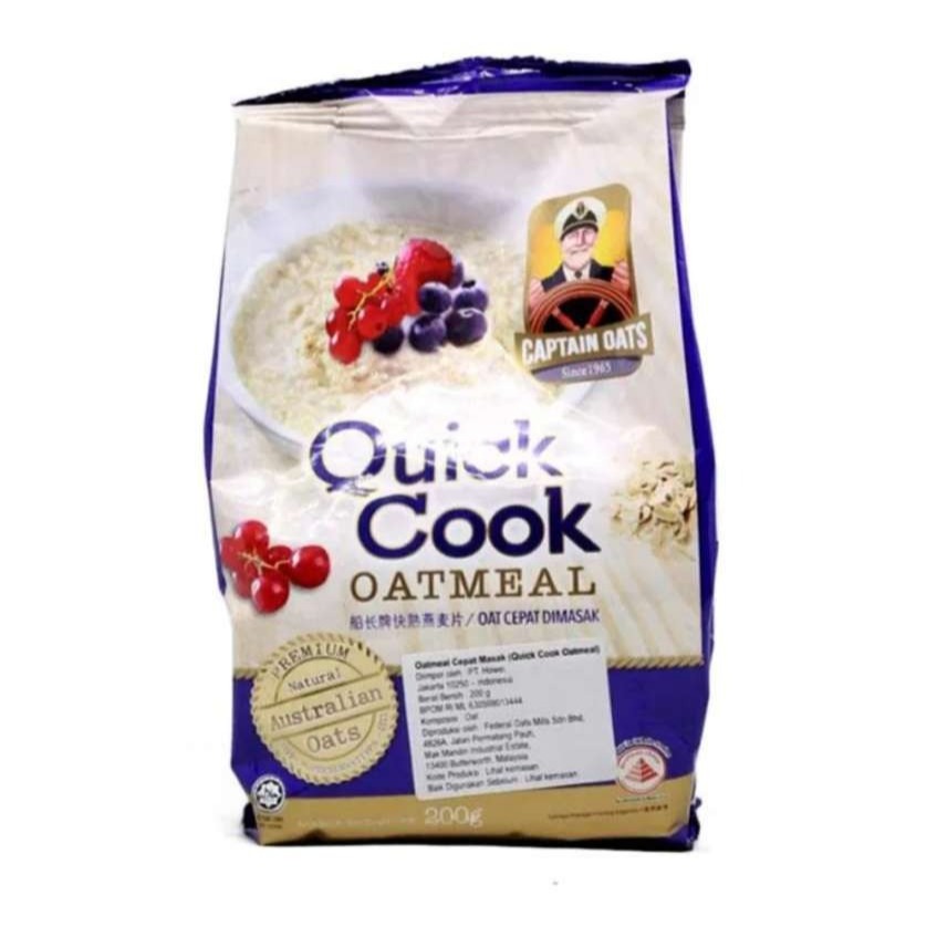 

[oddsolshop] pekanbaru/Captain Oats Quick Cook Oatmeal 200GR