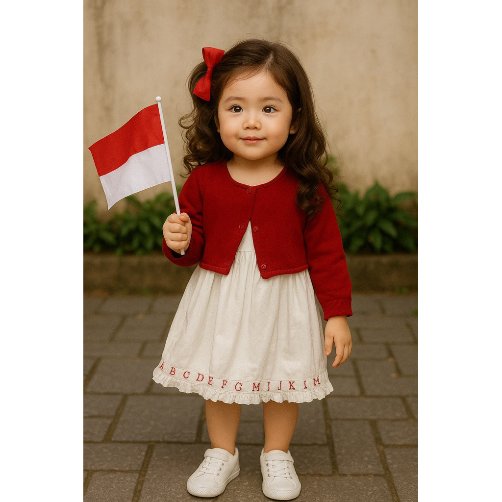 BAJU ANAK PEREMPUAN MERAH PUTIH AGUSTUSAN