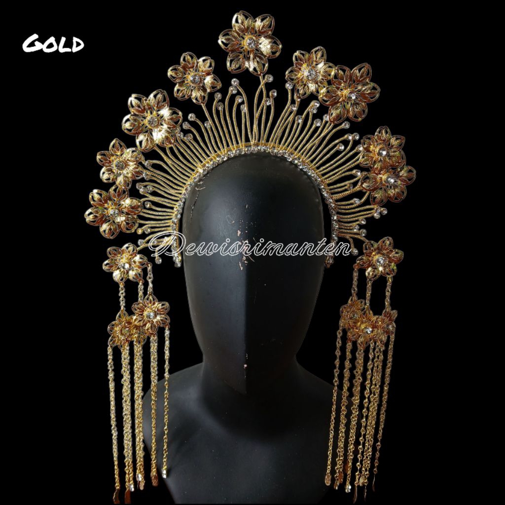 Mahkota/Bando Bunga Juntai New/Mahkota Macha/Suntiang pengantin