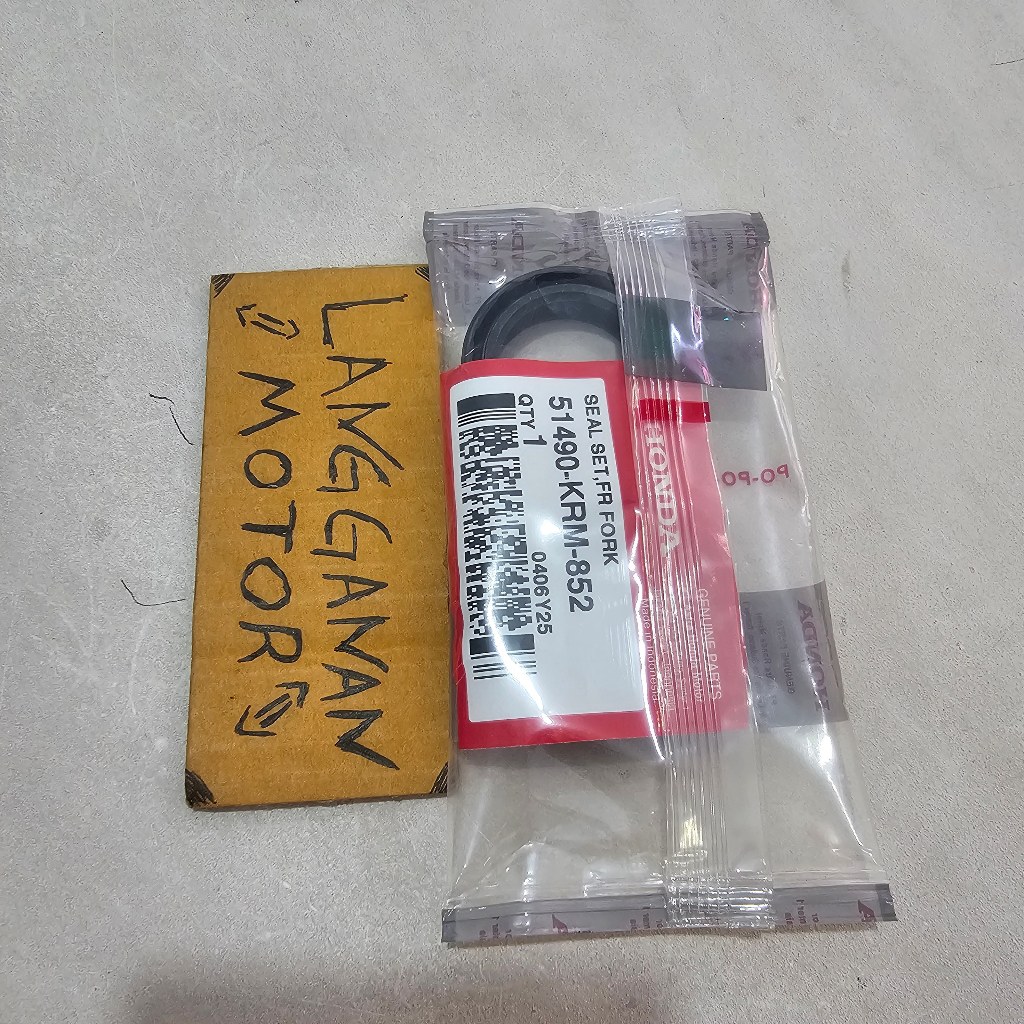 SEAL SIL SHOCK SOK BREAKER DEPAN NEW MEGA PRO VERZA CB CBR 150R SUPRA GTR 51490KRM852 ORI AHM